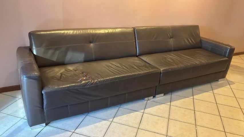 Sofá de Couro 3 metros Líder Design  - Foto 4