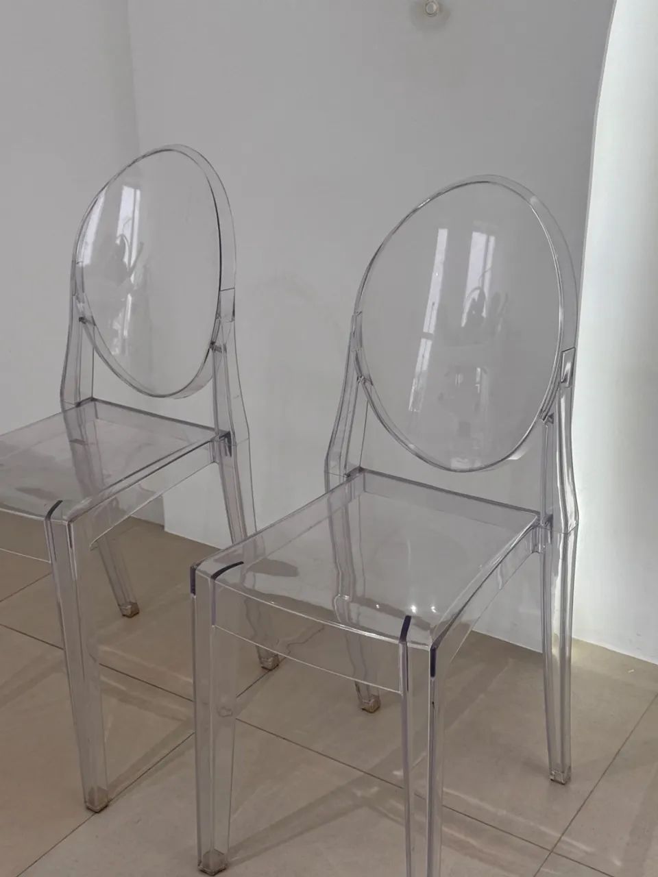 Kit 2 Cadeiras Sala Jantar Transparente Policarbonato - Foto 5