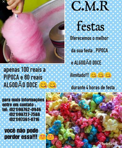 Algodão Doce e Pipoca