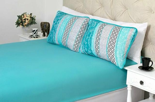 Lençol pra cama queen com 3 peças de algodáo