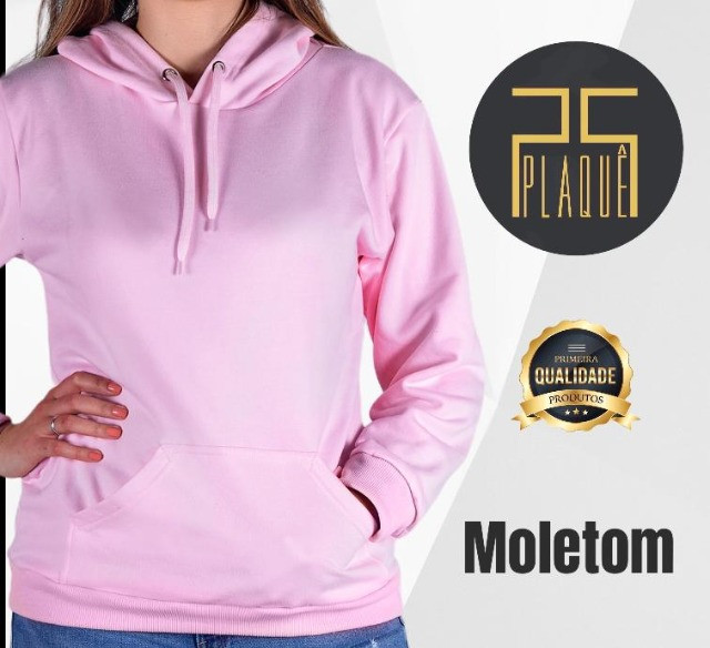 Moletom Feminino Plaquê Novo - Foto 3