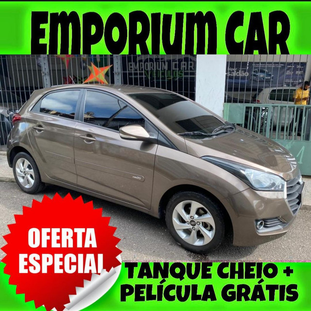 TANQUE CHEIO SO NA EMPORIUM CAR!!! HYUNDAI HB20 1.6 ANO 2016 COM MIL DE ENTRADA 