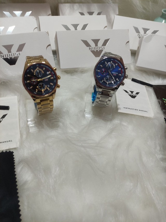 Reposição novidade Promoção relógio nibosi luxo pronta entrega, a prova de água top - Foto 6