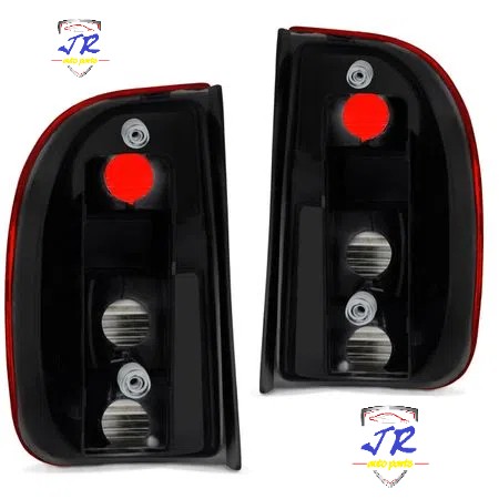 Par Lanterna Traseira Saveiro G2 98 99 00 G3 00 01 02 03 04 05 Bicolor Fumê - Foto 2