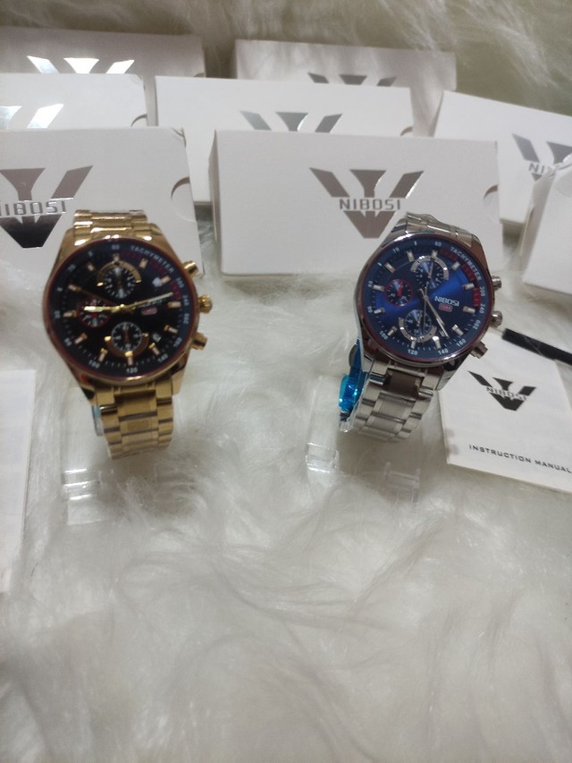 Reposição novidade Promoção relógio nibosi luxo pronta entrega, a prova de água top - Foto 4