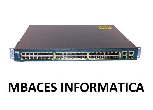Switch 3560g Cisco 48 Portas Modelo Ws c3560g 48ts s