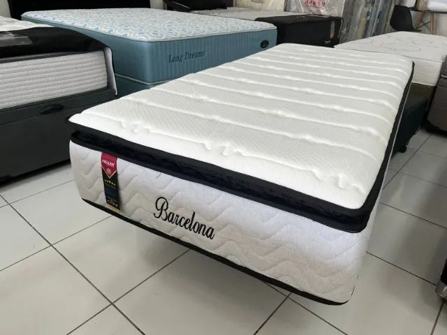Colchão Solteirão 96x203x30 Molas Ensacadas Pillow top Confortável Marca Hellen, Novo! - Foto 2