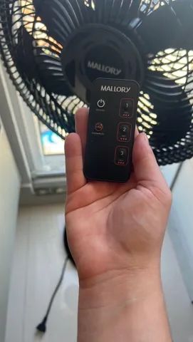 Ventilador Mallory com controle remoto
