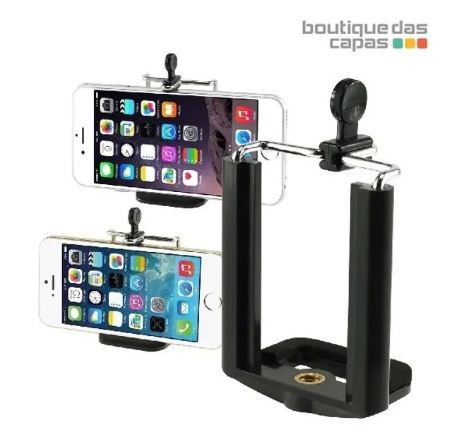 Suporte de Celular c Rosca p ring light, Tripé e Monopod - 55mm a 85mm para celular iphone - Foto 4