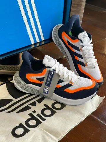 Tenis Adidas 4DFW Pulse Azul e Laranja importado  - Foto 3