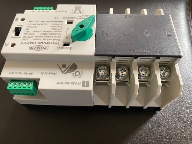 Chave Transferência Gerador Automática e Manual 125A 380V/220V 4P - Foto 4