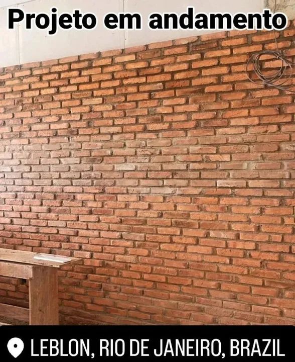 Parede de tijolinho rústico