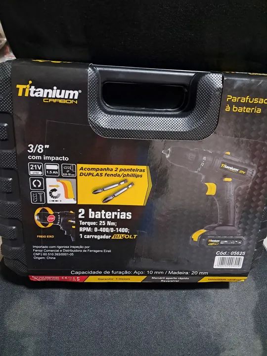 Parafusadeira 21v com 2 bateria - Foto 2