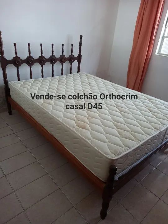 COLCHÃO ORTHOCRIM D45 CASAL 100% ESPUMA- SEMI NOVO - Foto 2