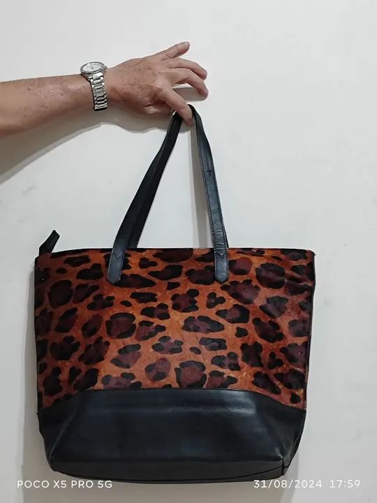 BOLSA DE COURO LEGÍTIMO MR. CAT - Foto 2