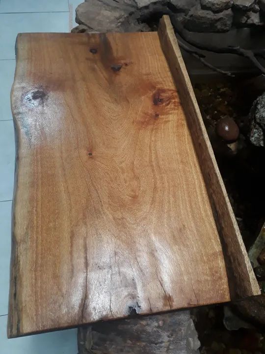 Prancha de madeira rústica pra pia de banheiro  ou aparador.  - Foto 2