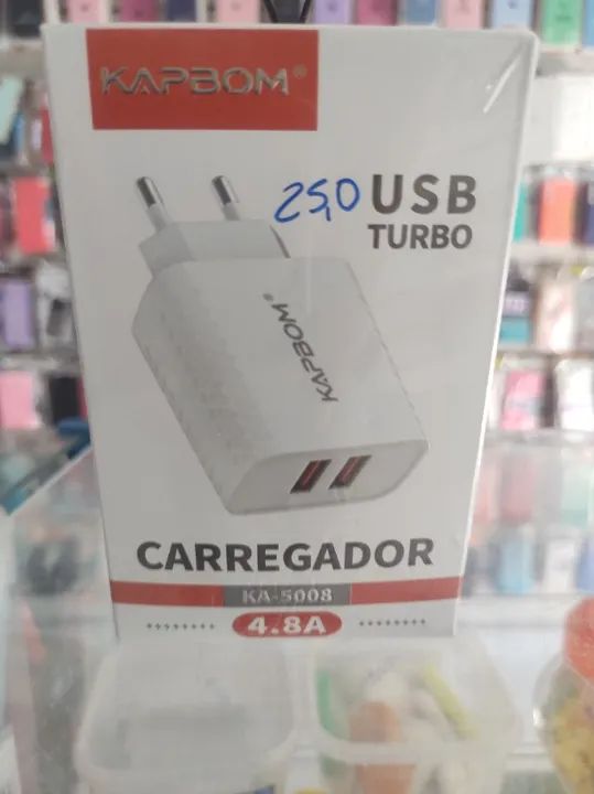 Fonte Carregador usb Turbo 4.8a  - Foto 2
