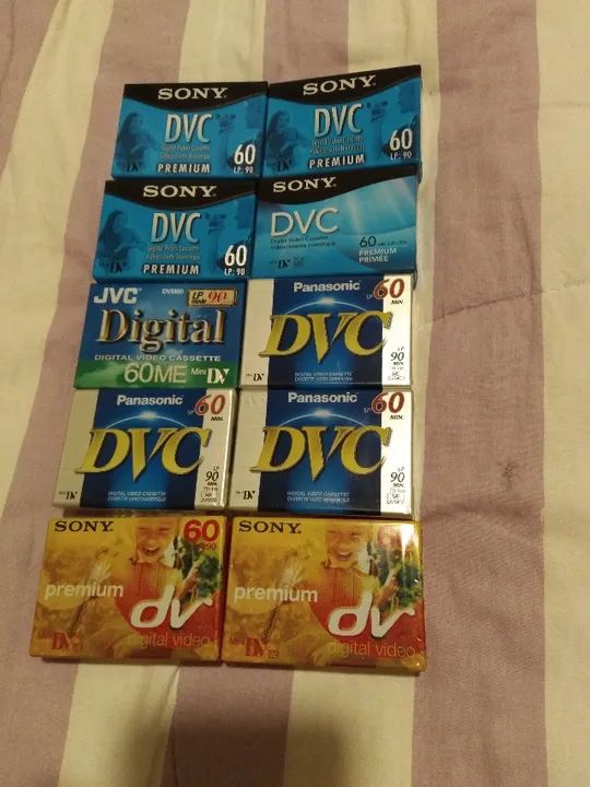 Fitas para câmeras mini dv