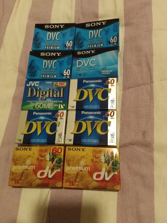 Fitas para câmeras mini dv