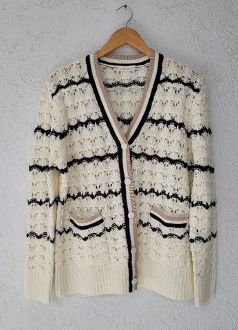 Casaco cardigan tricô 