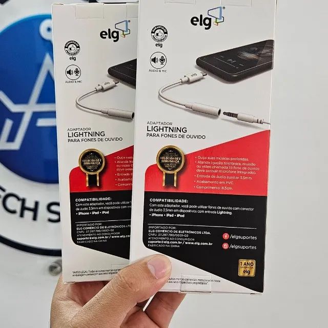 Adaptador Baseus e ELG para P2 ou Lightning C/ Garantia 6 meses - Foto 3