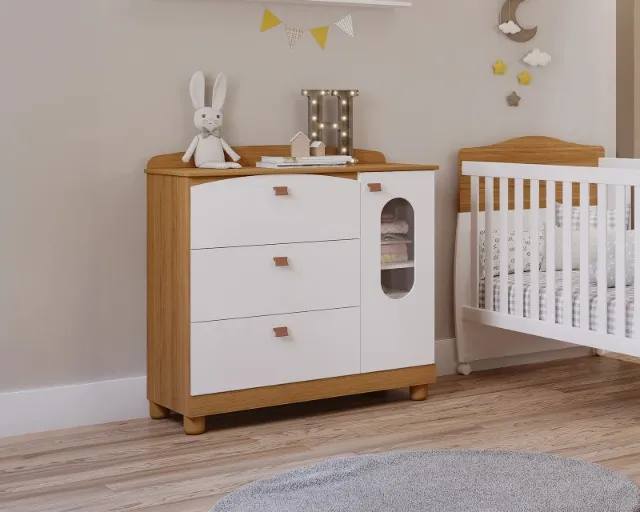 Comoda Infantil Fofura, 100% MDF - Permobili