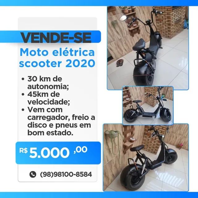 SCOOTER ELETRICA 2000W 20AH 2020 - 1277860506 | OLX