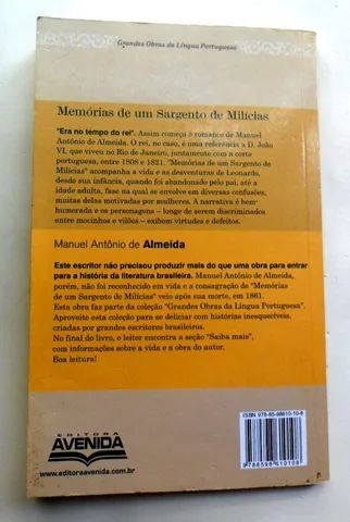 Memórias de um sargento de milícias livro manuel antonio almeida em bom estado  - Foto 3