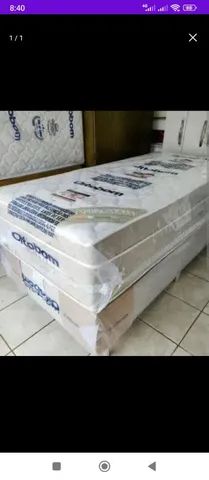 Cama box solteirão molas ensacadas individualmente 