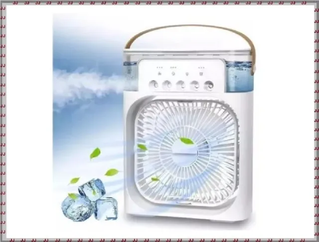 Mini ventilador portátil - air cooler fan - ar condicionado e umidificador