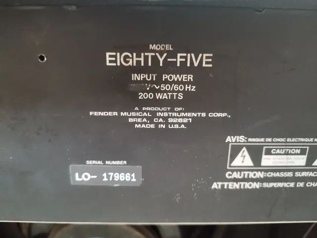 Amplificador Fender Eighty-Five - Foto 2