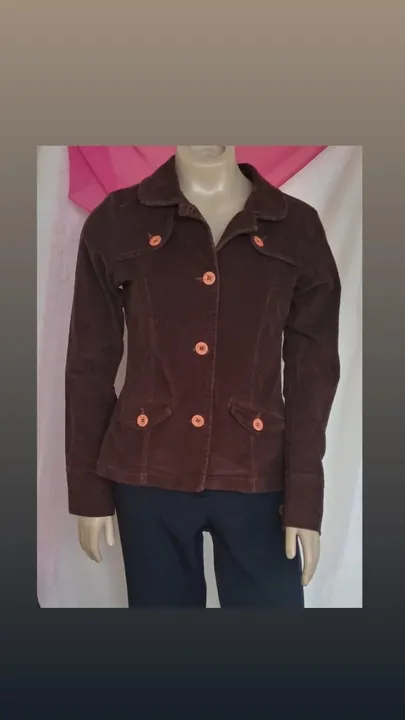 CASACO DE VELUDO FEMININO