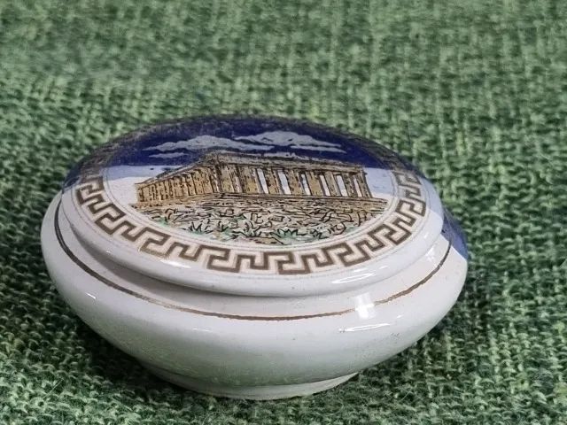 Mini porta jóias grego de cerâmica