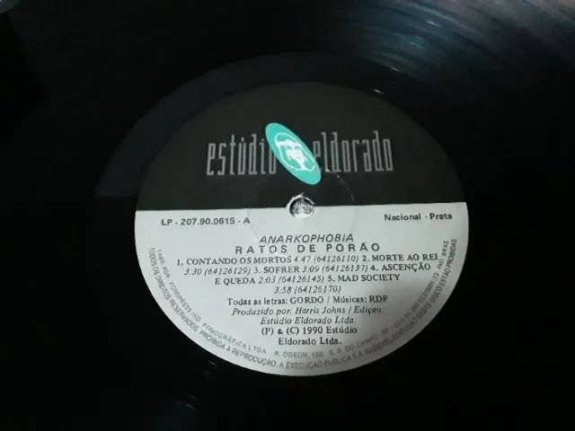 LP Ratos de Porão, Álbum Anarkophobia, 1990  - Foto 5