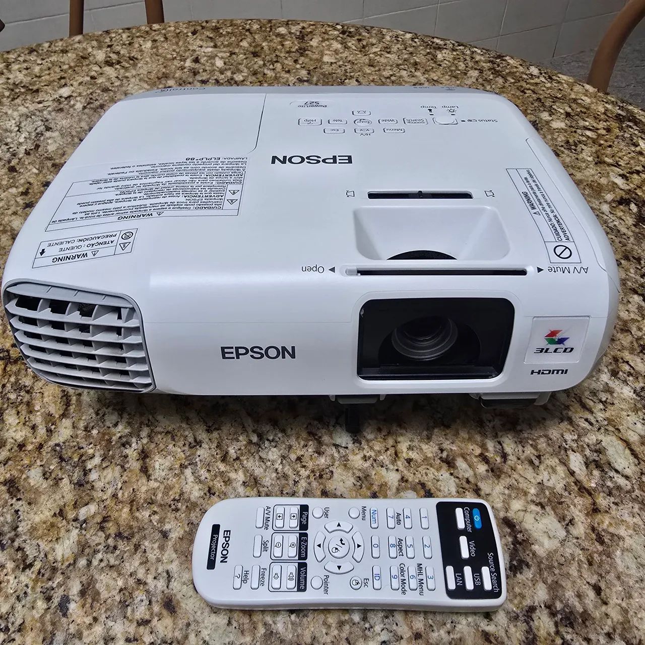 Projetor Epson Powerlite S27 - Zerado