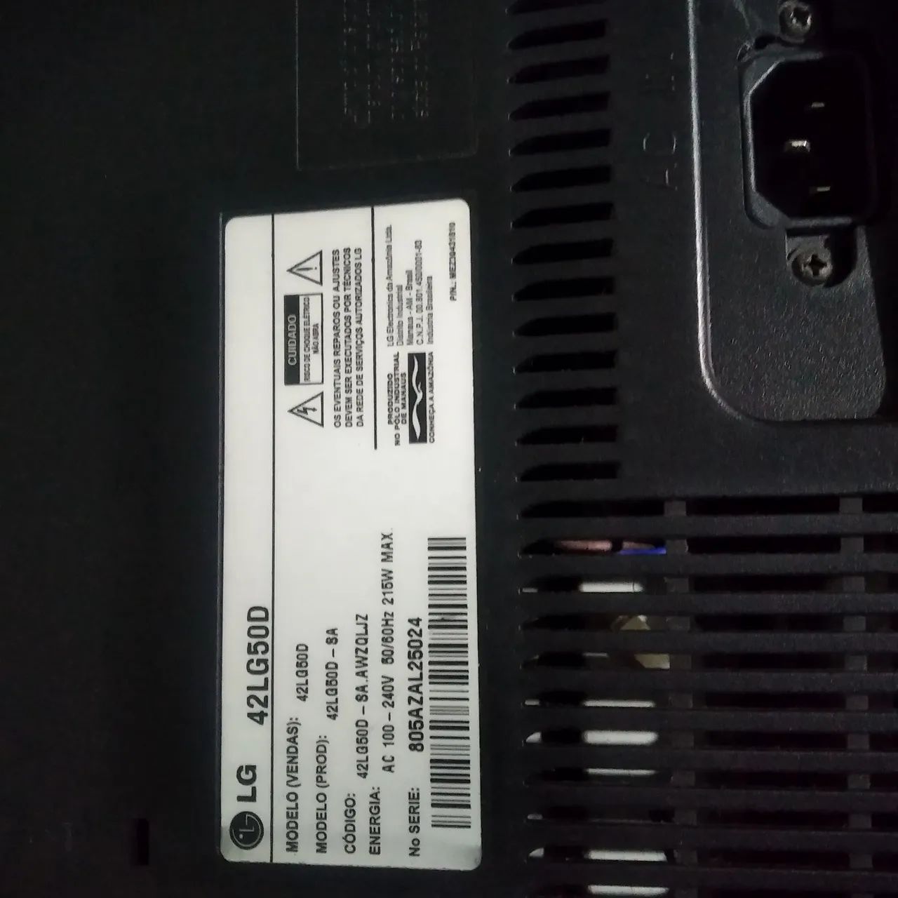 Tv LG 42 polegadas  plasma  - Foto 3