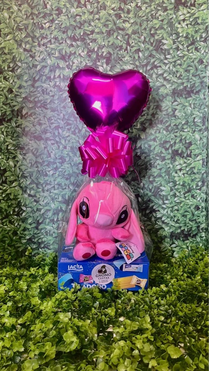 Pelúcia Stitch Angel com caixa de bombom  - Foto 3
