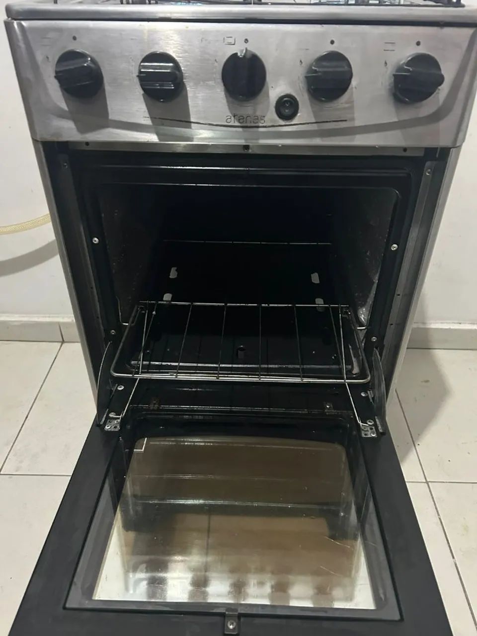 Fogão 4 bocas inox funcionando perfeitamente (ENTREGAMOS  - Foto 5