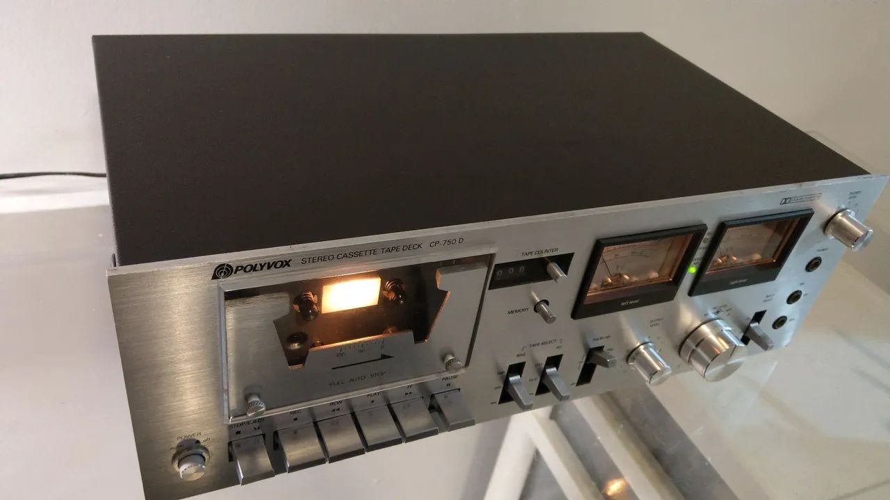 Polyvox CP-750D Stereo Cassette Tape Deck restaurado