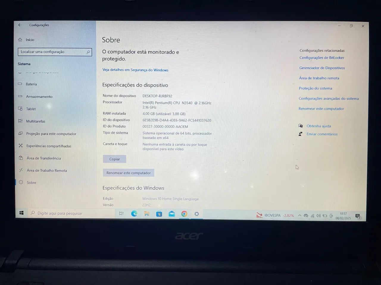 NOTEBOOK ACER ESI-411 SERIES - Foto 5