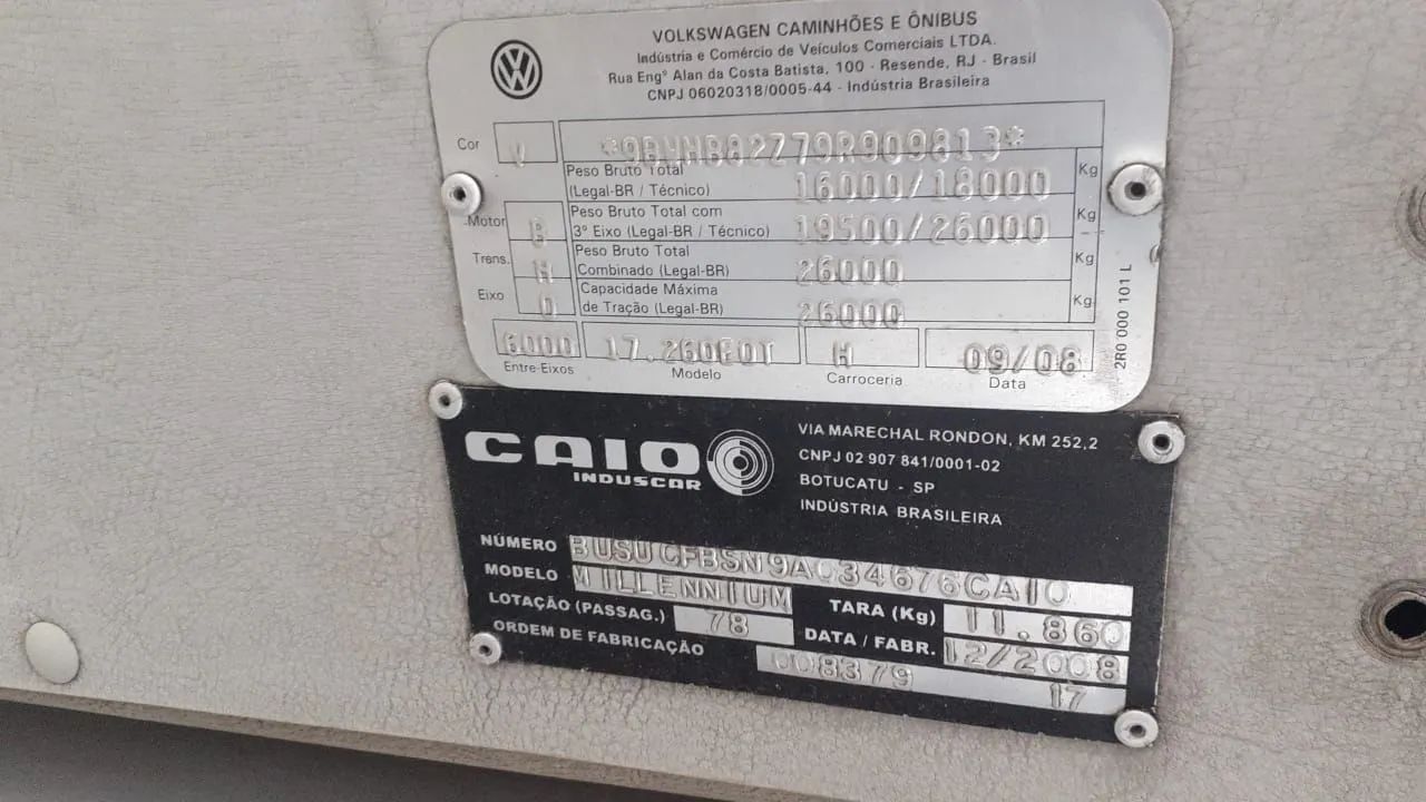 Onibus Volkswagen 2009 Revisado pronto para roda  - Foto 5