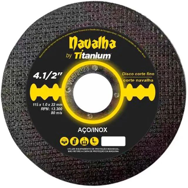 DISCO CORTE FINO NAVALHA 4.1/2" X 1,0 X 7/8