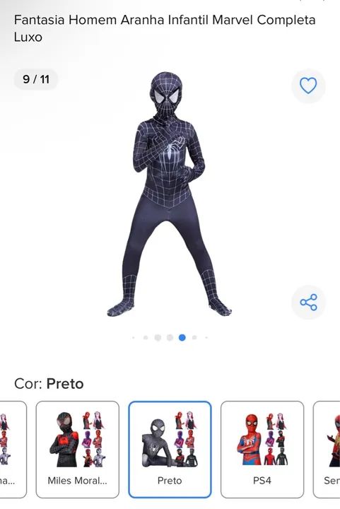 Fantasia Homem Aranha - Foto 3