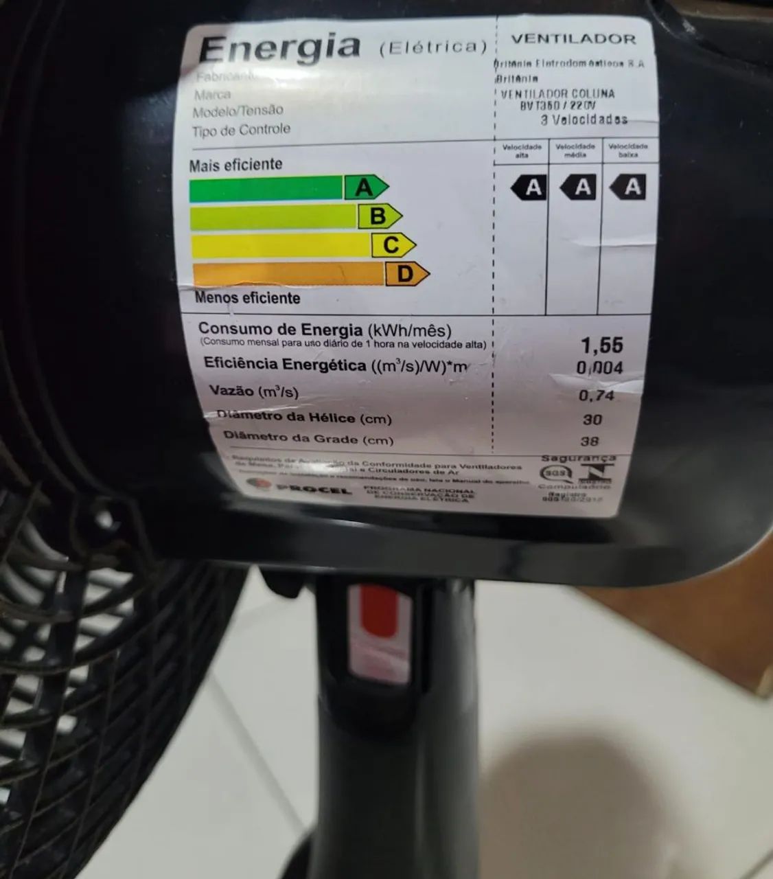 Ventilador 64740005413379122