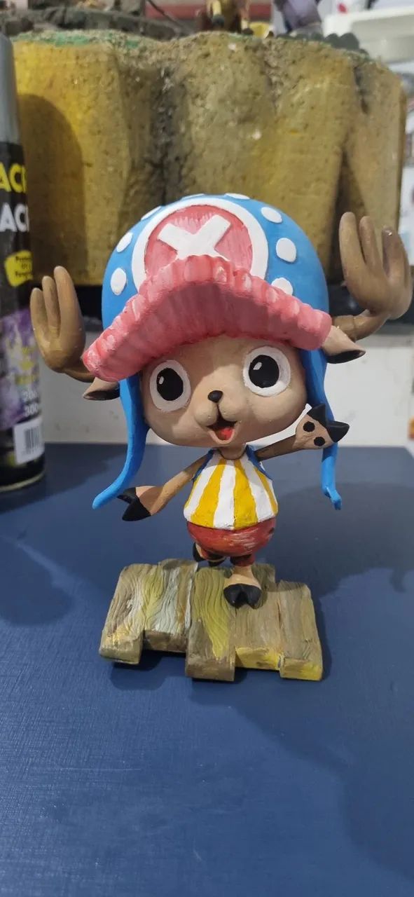 Chopper one piece 12x13cm impressão 3d resina 
