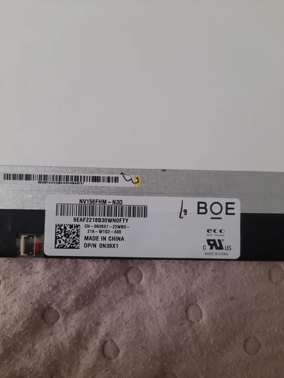 Placa NV156FHM-ND3 com defeito - Foto 2