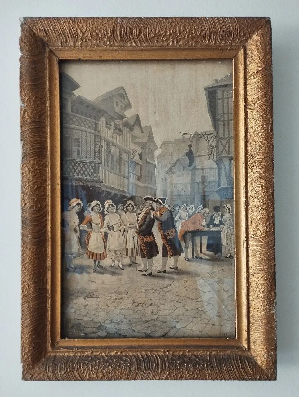 Pintura antiga A. Perez 