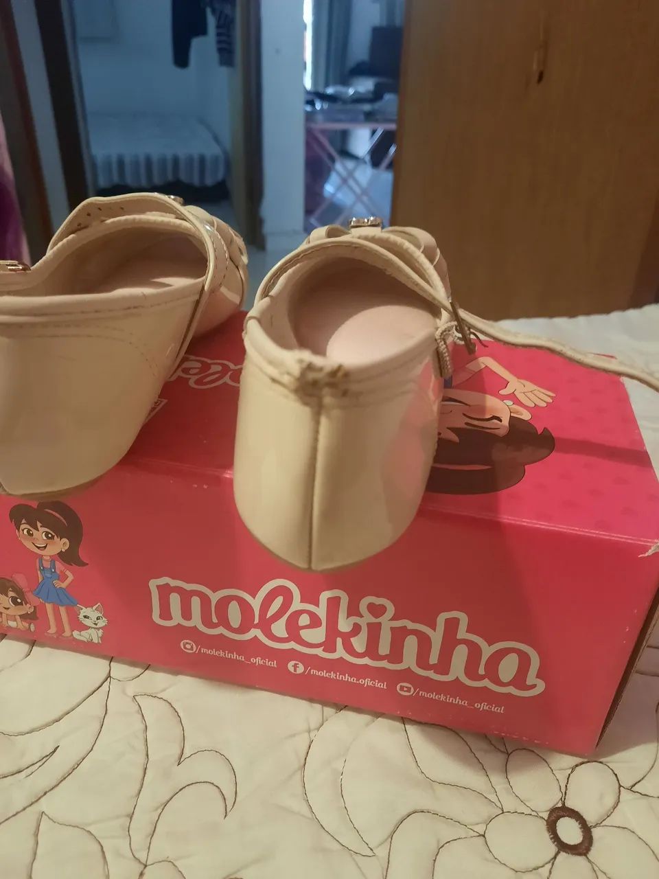 Sapatilha Molekinha Bege - Delicada e Charmosa! - Foto 3
