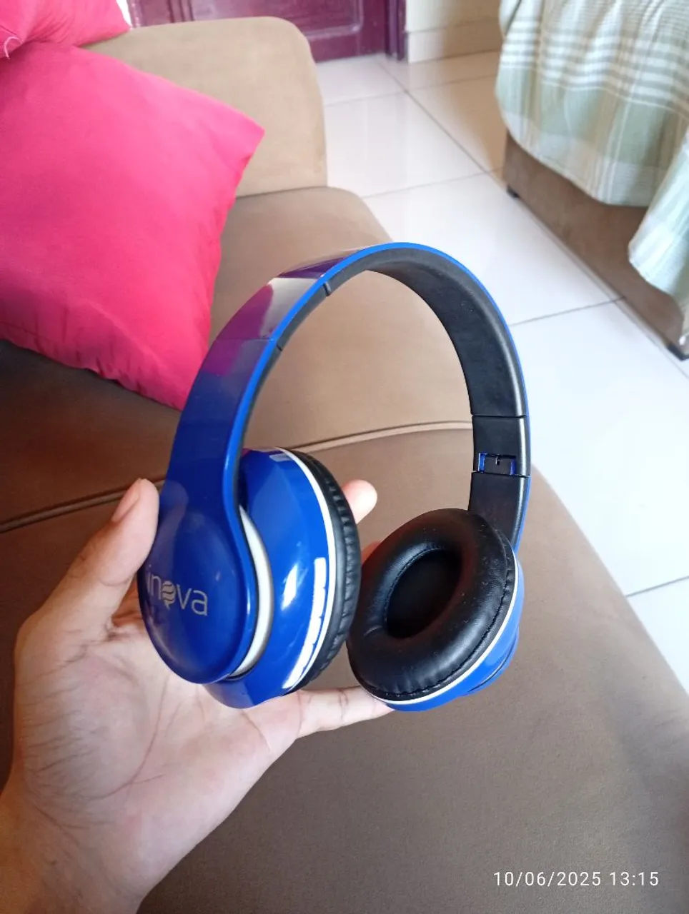 Fone de ouvido Inova azul