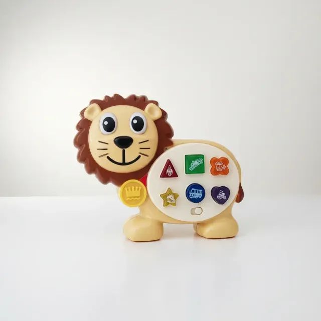 Leão Musical Com Luzes Sons Educativo Interativo Para Bebês